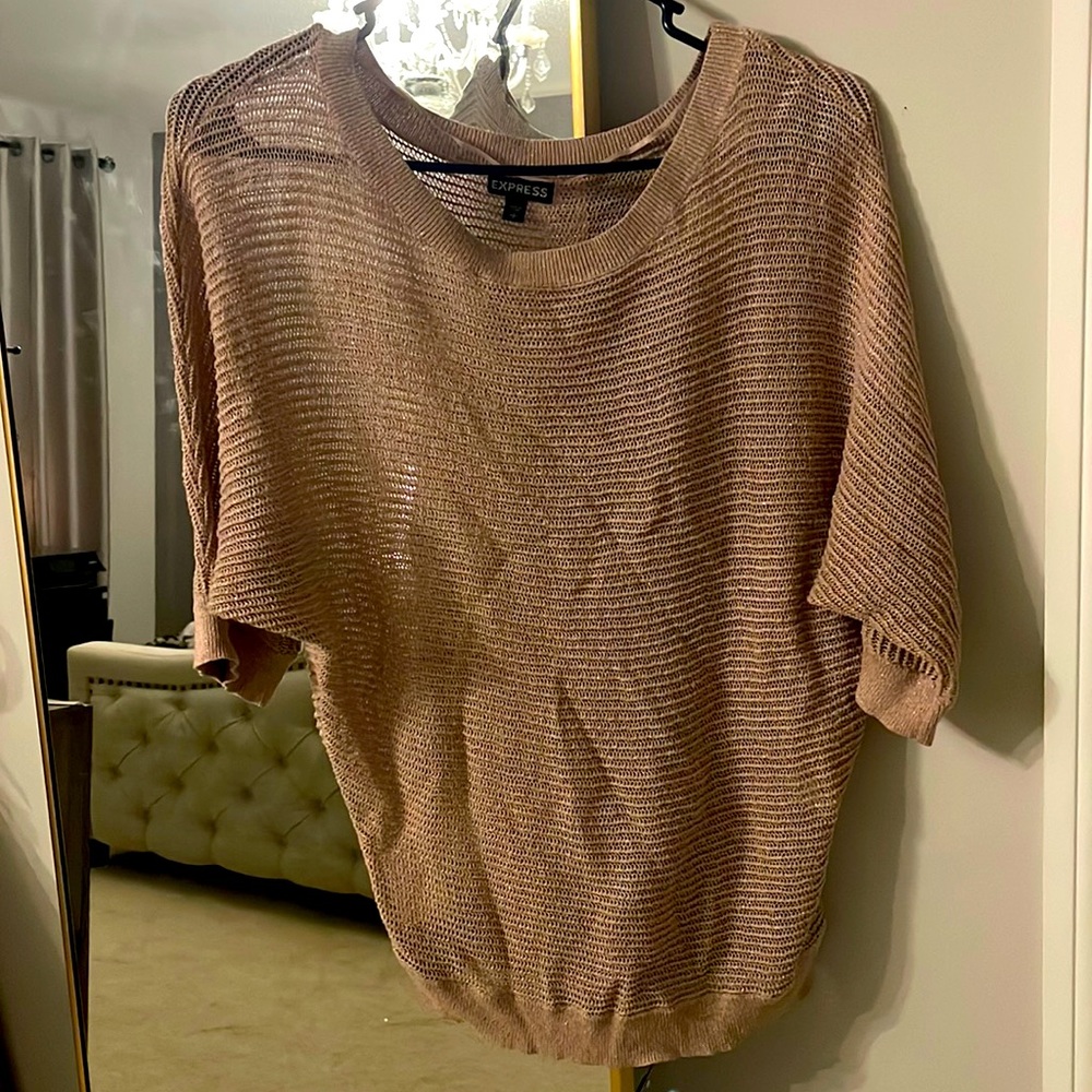 Blush colored sweater top